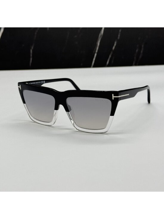 NWT Tom Ford Eden FT1110 05C Black Gray Sunglasses Authentic main image 8